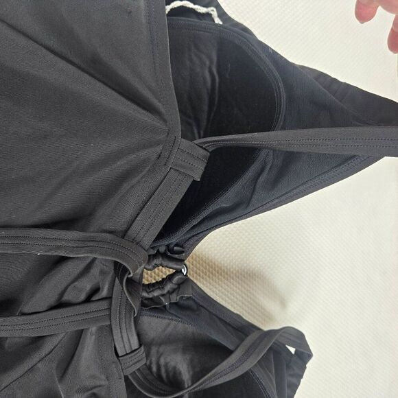 Cocos Swim Womens Halter Black Swim Top Tankini Size 20W - Picture 5 of 6